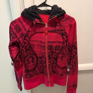 Lululemon Cozy Pink and Black Zip Up Jacket